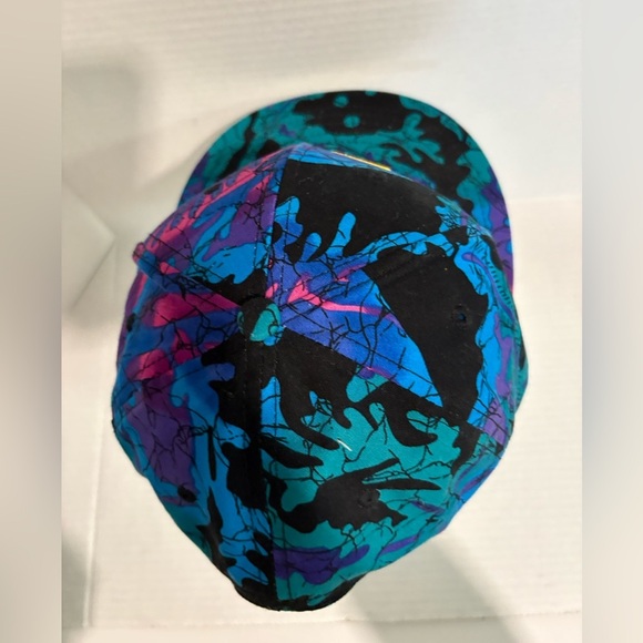 IN N OUT BURGER Blue Neon Retro Hat W/ Black Adjustable Snap Back Baseball Cap - Picture 3 of 10